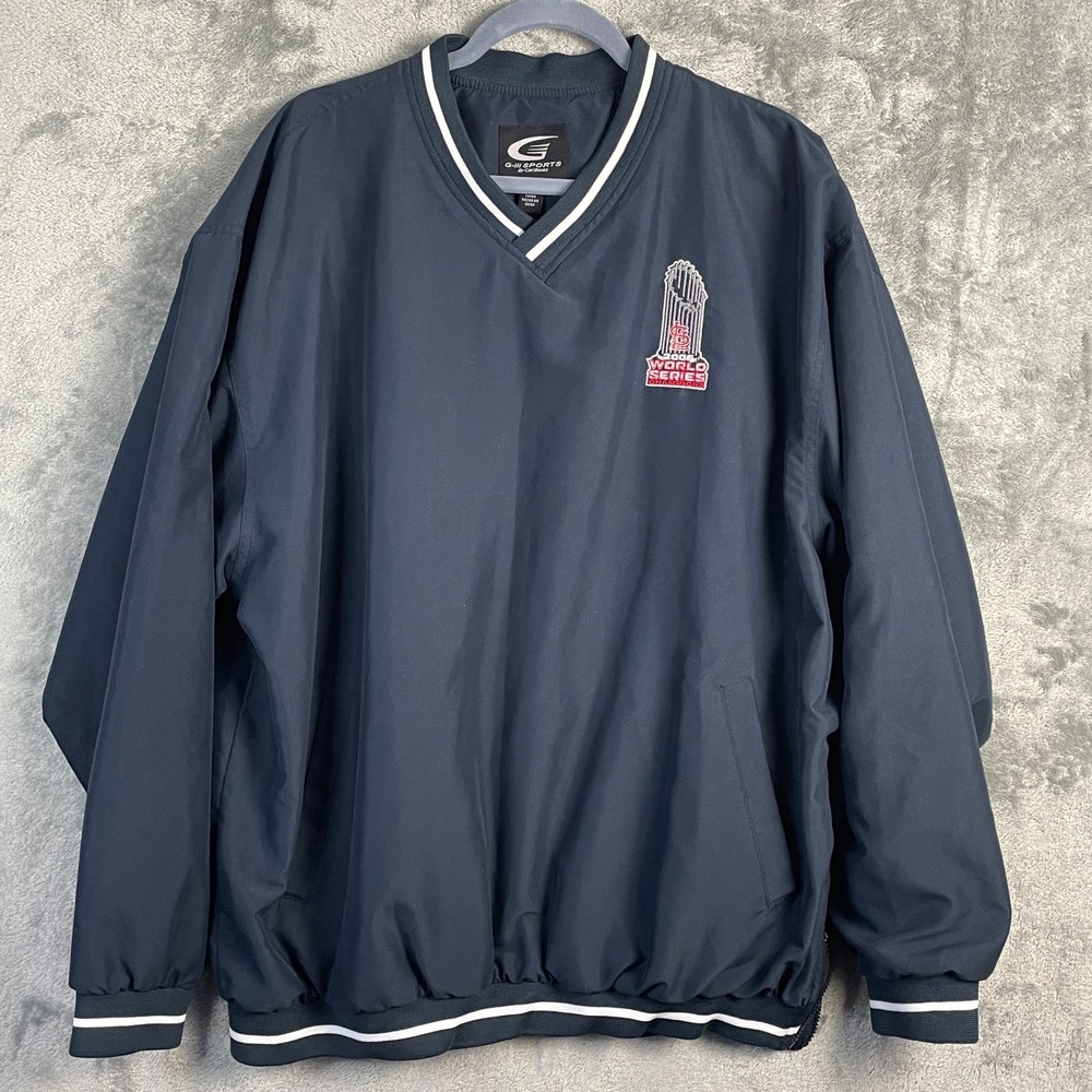 St Louis Cardinals Jacket Mens XL Blue MLB Baseball 2006 World Series Champions